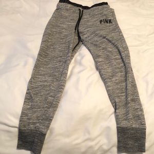 PINK grey sweatpants